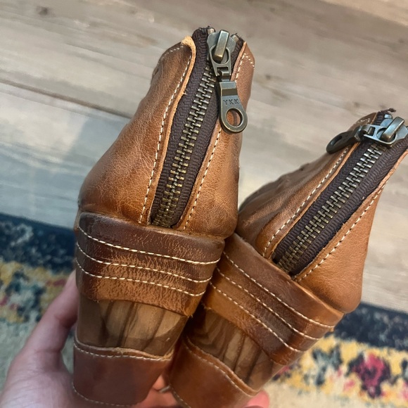 Bed Stu Tan Leather Wedge Sandals - Picture 11 of 11